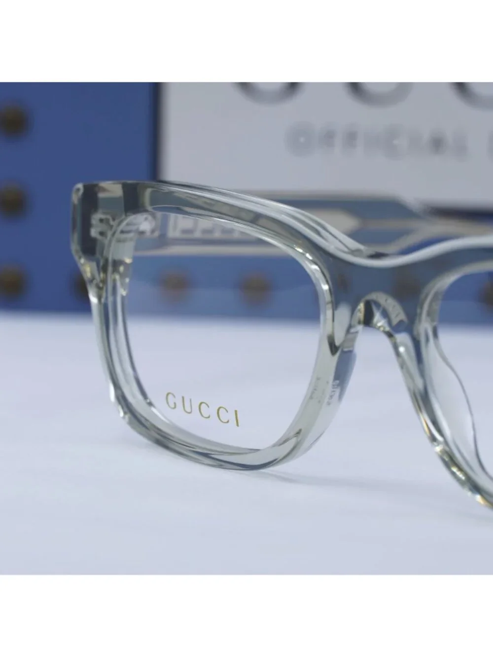 Gucci GG1731O 004 Rectangle Eyeglasses 54mm - Khaki Green